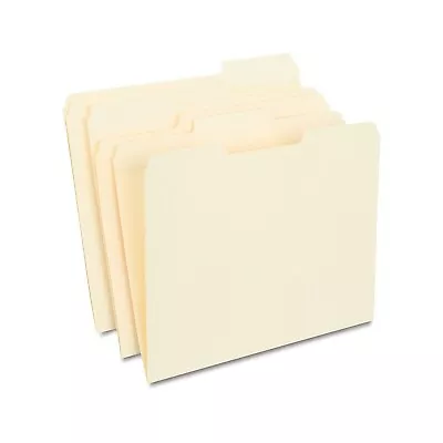 MyOfficeInnovations Manila File Folders With Reinforced Tabs 3 Tab Letter • $21.30