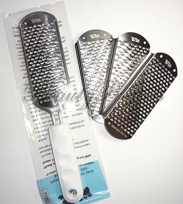 White Foot File Callus Remover Metal Tool Includes 3 Extra Replaceable Blades • $20