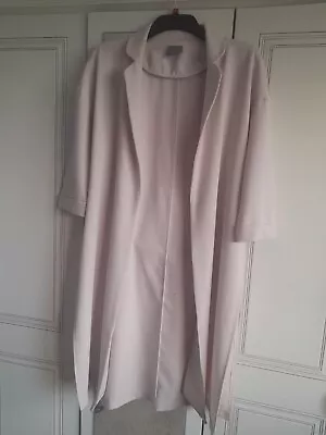 Ladies Pale Pink Duster Coat By Vero Moda Size Medium In Excellent Condition • $6.21