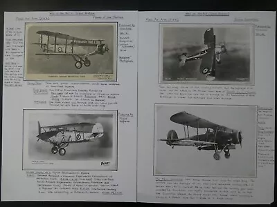 WW2 4 Real Photo Cards Of Fairey Swordfish &  Seal  & Hawker Osprey Planes P45 • £4.99