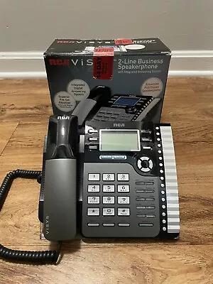 RCA Visys 2-Line Business Speakerphone W/ Answering System 25205RE1 • $59.99