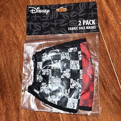 2 Pack Men's Fabric Disney Face Masks Mickey Mouse Face Masks • $2.09
