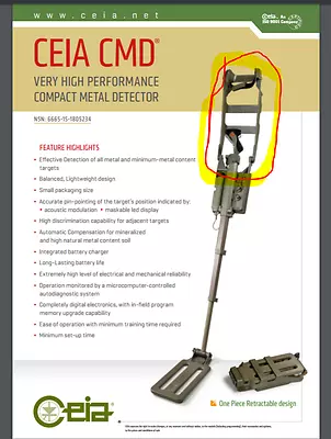Elbow Support For CEIA CMD Compact Military Metal Detector  Military • $20