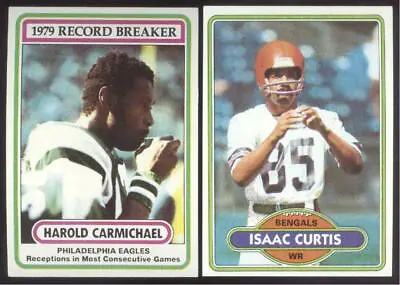 Buy 1 Get 1 Free 1980 Topps Football You Pick #1 - #200  Nmmt * Free Shipping * • $1