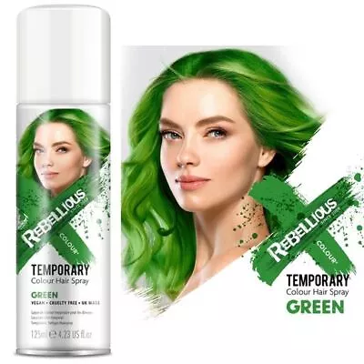 Hair Colour Spray 125ml Temporary Hair Colour Wash Out By Rebellious • £7.99