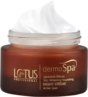 Lotus Professional Dermo Spa Japanese Sakura Skin Whitening Night Creme 50g • £27.65