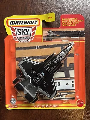 Matchbox  2024 Sky Busters LOCKHEED MARTIN F-35B LIGHTNING Includes Playmat • $14.99