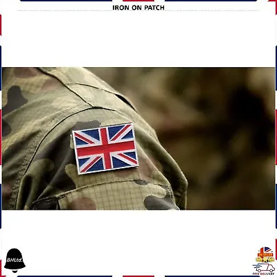 £2.15 • Buy Union Jack Flag Patch UK GB England Embroidered Iron Sew On British Badge