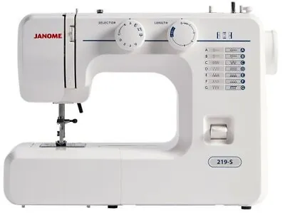 Janome 219-S Domestic Household Sewing Machine - Easy To Use - (2 Year Warranty) • £129