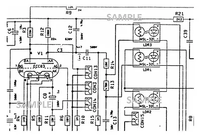 MARSHALL JCM 2000 DSL100 100w Amplifier Schematic Diagram • $3.75