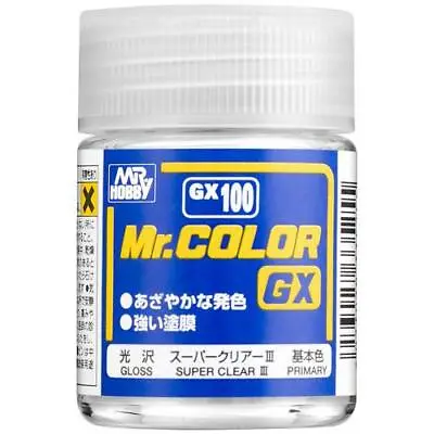 Mr. Hobby GX100 Mr. Color GX Super Clear III Lacquer Paint 18ml - US • $4