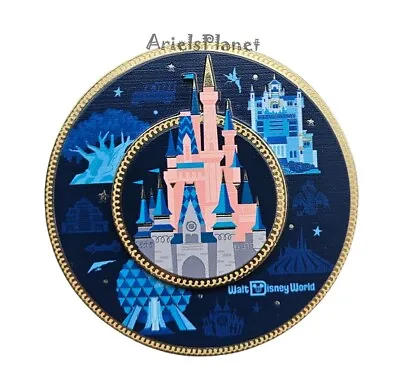 2024 Walt Disney World Four Parks Cinderella Castle 3D Metal Magnet • $22.98