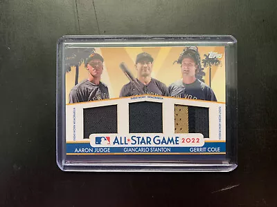 2022 Update All-Star Stitches Triple Relic #ASST-JSC #/25 Judge Stanton Cole • $99.99