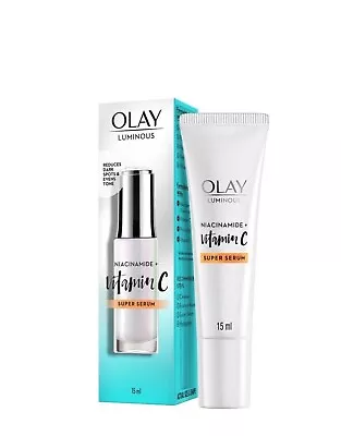 Olay Luminous Niacinamide + Vitamin C Super Serum 15 Ml. New In Box Exp - 7/25 • $44.43