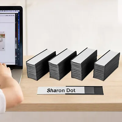 100Pcs Label Holders 8*1 /5.5*2  Magnetic Label Holder For Office Shelf Organize • $61.75