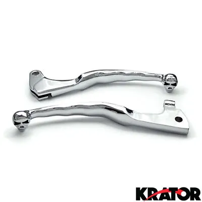 Chrome Skull Brake Clutch Hand Levers For Yamaha Virago 250 535 700 750 1000 • $13.99