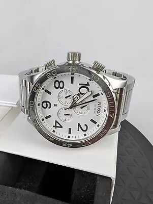 Nixon Chrono 51-30 White Watch A083100 - Used • $150