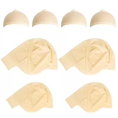 8 Piece Bald Caps Makeup Latex Bald Cap Head Wig Cap Costume Accessory For Adult • $24.26