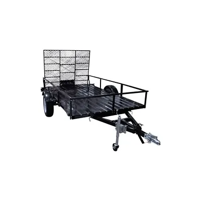 $2173.64 • Buy Detail K2 MMT6X10 6' X 10' Open Rail Utility Trailer With Drive-Up Gate New