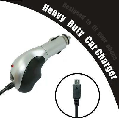 $7.61 • Buy Silver Color Micro-USB Connector DC Auto Heavy Duty Car Charger Adapter