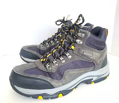 Skechers Men's Size 9 Trego Pacifico Hiking Boots Gray Lace Up Waterproof 65672 • $39.88