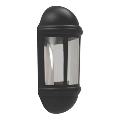 £17.67 • Buy Outdoor LED Wall Lantern Security Garden Light Black Corrosion Resistant 400Lm