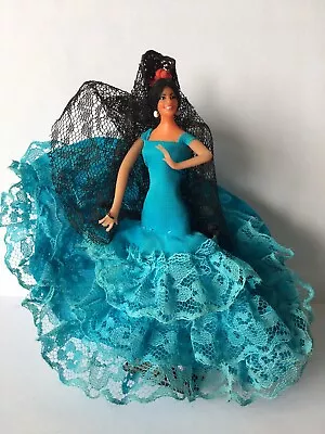Vintage 5” Marin Chiclana Spanish Flamenco Dancer Display Souvenir Doll • $9.95