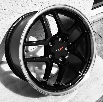 C5 Z06 Black/Machined Lip  Corvette Wheels  FITS: 1997-2004 C5 CORVETTE  17/18   • $869