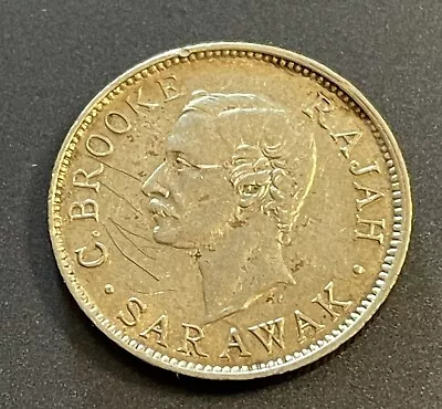 Sarawak 1911H 10 Cents Silver Coin • $17.50