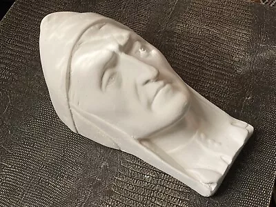 Dante Alighieri Divine Comedy Gothic Plaster Death Mask Antique Curiosity • £28.99