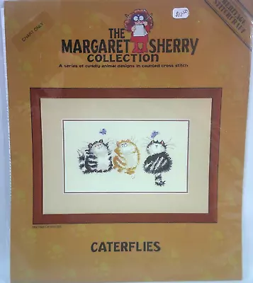 Margaret Sherry Caterflies Counted Cross Stitch Chart Pattern Cat Butterflies • $29.99