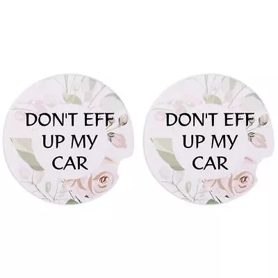 Funny Car Coasters2.56  Absorbent Ceramic Car Coasters For Drink2 Pa • $10.05