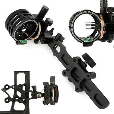 5 Pin Compound Bow Sight Micro Adjustable .019  Archery Hunting Right Left Hand • $51.14