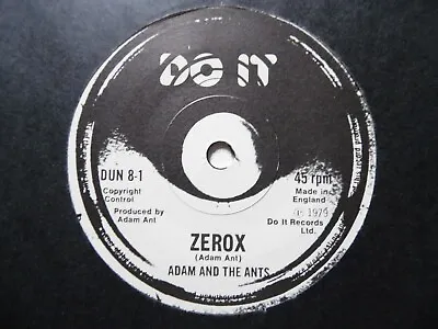£3 • Buy Adam & The Ants - Zerox 7  Vinyl Record