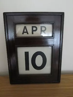 £224.99 • Buy Antique  Wooden Perpetual Calendar - Made For Fairfield S & E  - Govan, Glasgow