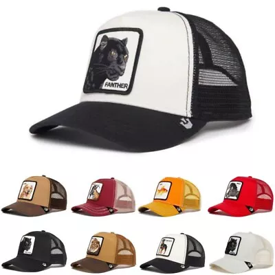 Men Baseball Hat Animal Farm Trucker Mesh Goorin Bros Style Snapback Cap Hip Hop • $8.99