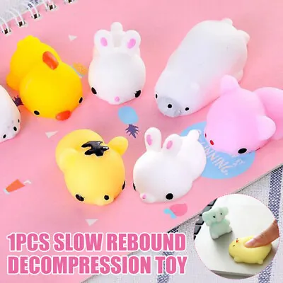 $9.46 • Buy Soft Mochi Cute Cartoon Animal Mini Squishy Squeeze Healing Stress Reliever Toy