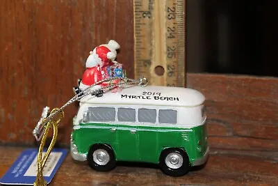 2014 Christmas Ornament Santa & Mrs. Claus VW Van 2019 Cape Shore Grandma • $5