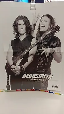 Aerosmith  2 Sided Poster Peter Frampton Epiphone Texan - Guitar World - 11 X 17 • $7