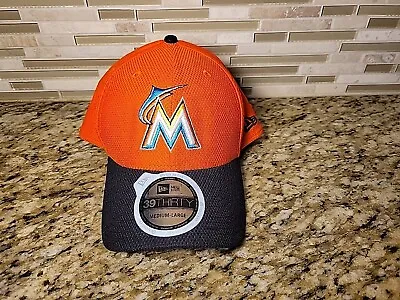 Miami Marlins Hat Cap New Era 39Thirty MLB Baseball Orange Medium-large M/L NWT • $26.69