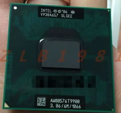FIntel Core 2 Duo T9900 3.06 GHz Dual-Core 6M 1066 Processeur Prise P SLGEE CPU • $86.08