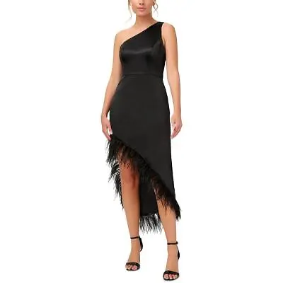 Aidan By Aidan Mattox Womens Satin Asymmetric Cocktail And Party Dress BHFO 3554 • $97.99