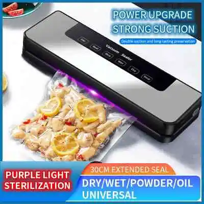 90kPa Commercial Vacuum Sealer Machine Seal Meal Food Saver System +30 Free Bags • $30.99