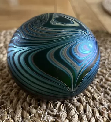 Rare Okra Art Glass Paperweight  • £48.05