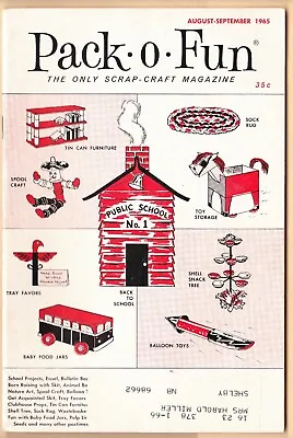 Vintage PACK-o-FUN The Only Scrap-Craft Magazine 1961 TO 1966 Pick From List • $5.95
