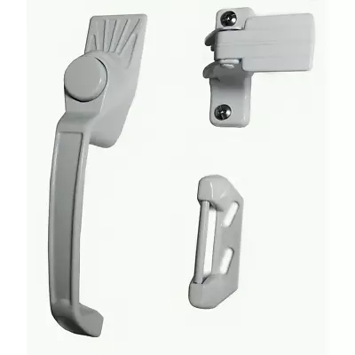 Aluminum White Screen Door Handle Set Latches Rust-free Mounting Hardware Incl. • $22.90