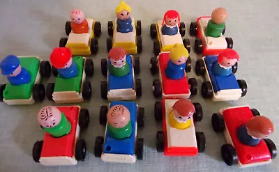 13 Vintage Fisher Price Little People Parking Garage Cars & Little People • $35