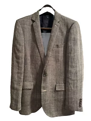 Men's J. Crew  Ludlow # 33995 Linen Herringbone  Blazer Sport Coat 40 Regular • $139.99