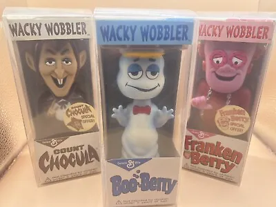 FUNKO MONSTER CEREAL Wobblers Set Of THREE NEW RARE! BOO BERRY! NICE! • $245