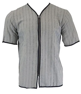 £58.25 • Buy Gant Rugger Men's Zip Striped Baseball Shirt, Grey Melange, Medium